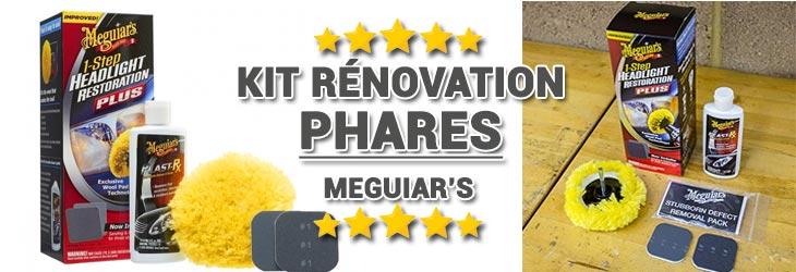 Kit Rénovation Phares Meguiar's : Clarté Parfaite G2000 Avis
