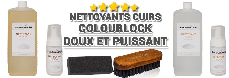 Kit complet de réparation du cuir Colourlock Nettoyant doux Teinte Noir
