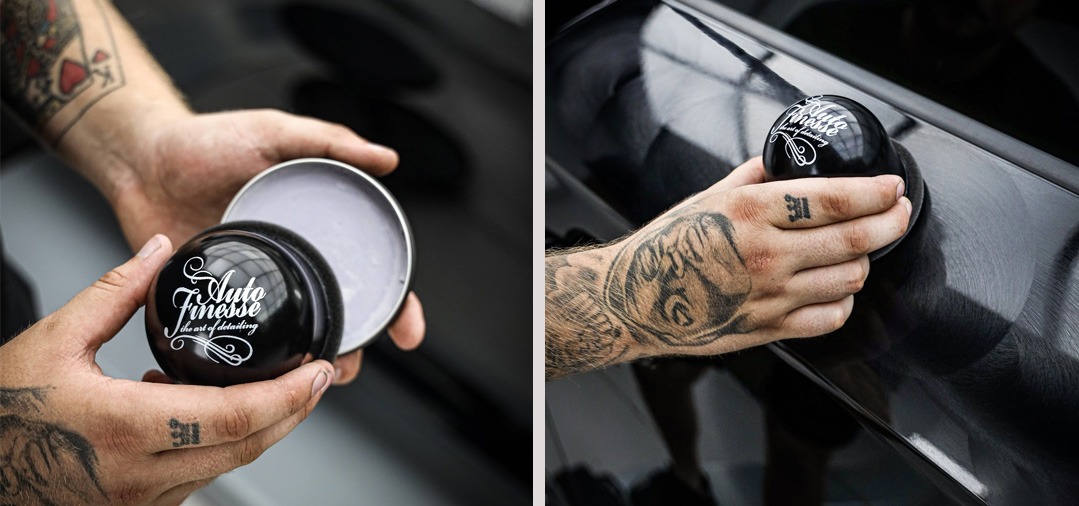 L'utilisation d'un support pour PAD en mousse permet d'avoir une meilleure prise en main et d'effectuer des applications de carnauba aussi fines que possibles
