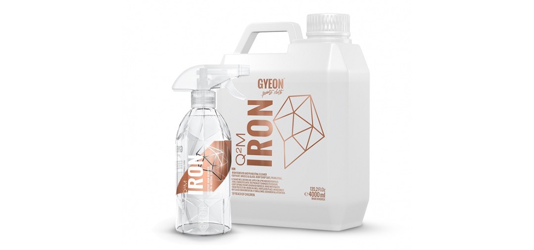Gyeon Q2M Iron : très bon produit pour supprimer la contamination ferreuse sur les jantes