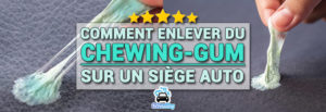 Lire la suite à propos de l’article Comment enlever du chewing-gum d’un siège ou d&rsquo;un tapis de voiture ?