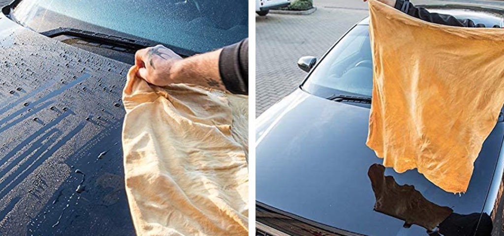 Peau de chamois : plus efficace que la microfibre pour le séchage en