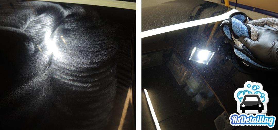 Un bon POLISH voiture s'utilise avec une polisseuse pour de magnifiques résultats : suppression des micro rayures